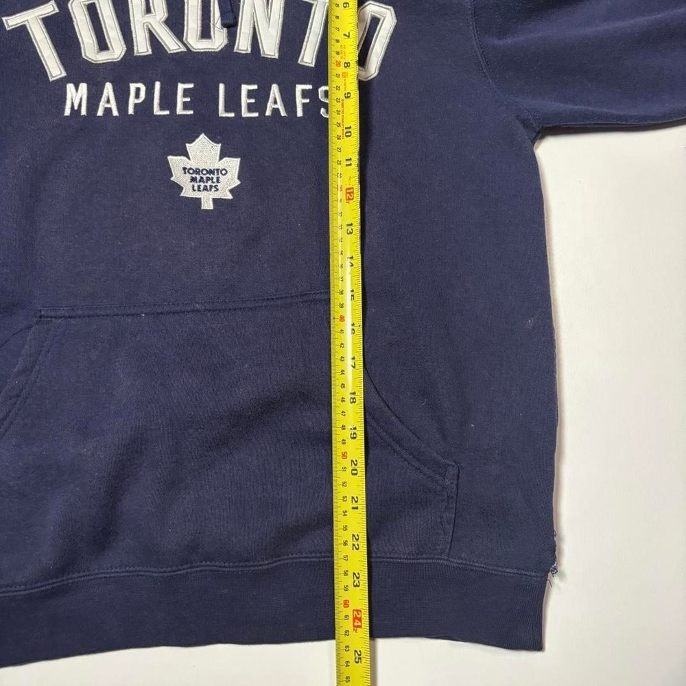 Toronto Maple Leafs NHL Pullover Hoodie Navy Blue - Size M - Picture 7 of 7